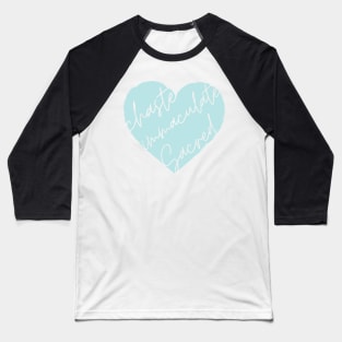 3 Hearts - Joseph, Mary, Jesus (Blue) Baseball T-Shirt